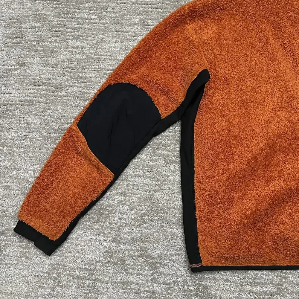 Montura Jacket Mens XL Orange Fleece Full Zip Stand Collar Hiking Outdoor - Picture 7 of 16